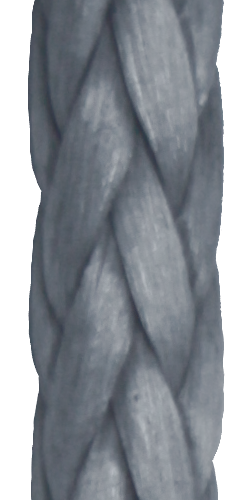 Dyneema rope silver